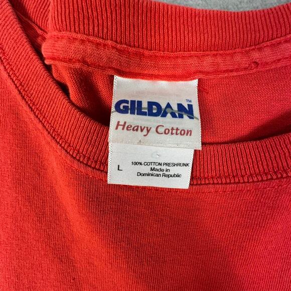 Vintage Y2K Chuck Norris “Give Blood or Need it” Red & Black Graphic T-shirt L - Picture 3 of 7